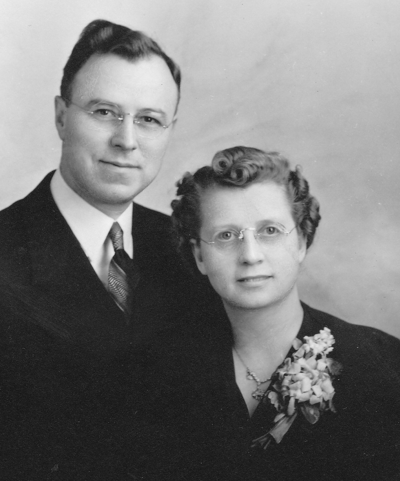 President Elbert Curtis & wife ca 1941-1945